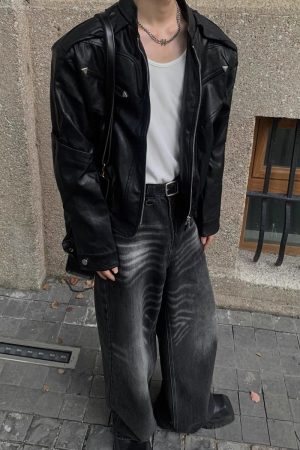 Trendy Loose Fit High-End Motorcycle Leather Jacket for Men and Women - American Style, Niche Design for Autumn Fashion