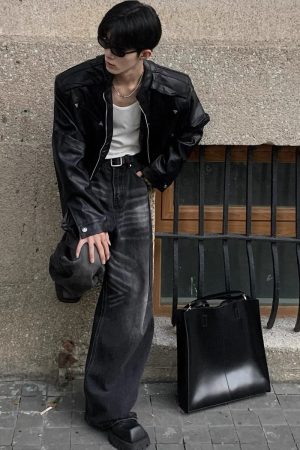 Trendy Loose Fit High-End Motorcycle Leather Jacket for Men and Women - American Style, Niche Design for Autumn Fashion
