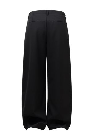 Trendy Loose-Fit Straight-Cut Wide-Leg Trousers - Casual Korean Style Summer Pants for Effortless 90s Inspired Fashion