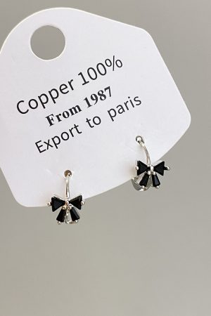 Trendy Mini Black Butterfly Ear Clips - Light Luxury Fashion Earrings for 2025 with Charming Temperament and High-End Design