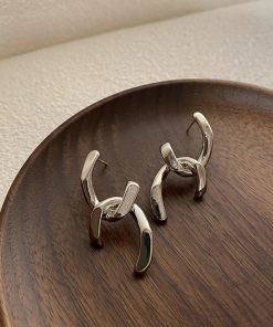 Trendy Minimalist Cross Stud Earrings for Women - 2025 Fashion Accessories for Modern Style