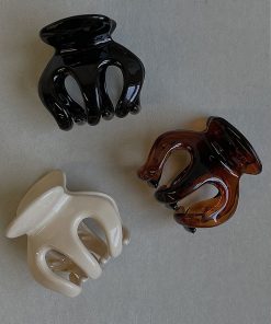 Trendy Minimalist Hair Clip for Thin Hair - European and American Style Claw Shark Clip, Perfect for 2025 Ins Aesthetic