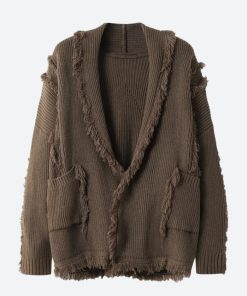 Trendy Outfits For Teens, Casual Preppy Outfits - Vintage Pockets Tasseled Knitted Cardigan