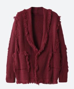 Trendy Outfits For Teens, Casual Preppy Outfits - Vintage Pockets Tasseled Knitted Cardigan