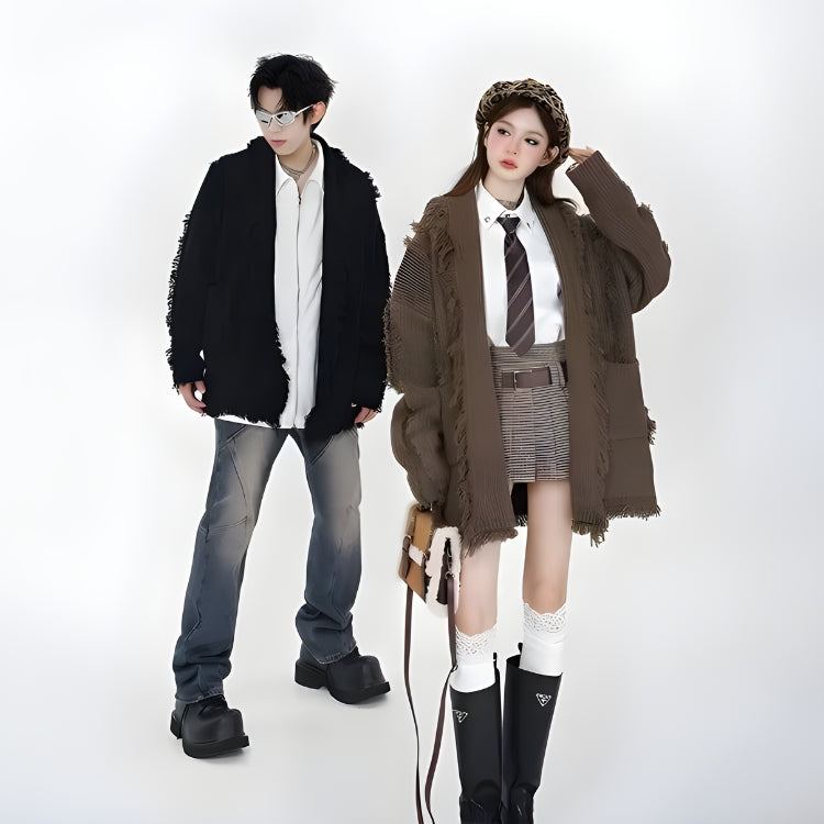 Trendy Outfits For Teens, Casual Preppy Outfits - Vintage Pockets Tasseled Knitted Cardigan Trendy Outfits For Teens, Casual Preppy Outfits - Vintage Pockets Tasseled Knitted Cardigan