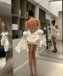 Trendy Outfits For Teens, Cute Dress Outfits - Rose Ruffled Mini Dress