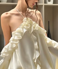 Trendy Outfits For Teens, Cute Dress Outfits - Rose Ruffled Mini Dress