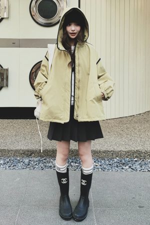 Trendy Oversized Hooded Jacket for Women - Casual Loose Fit, Unique Design, High-End Fashion Statement