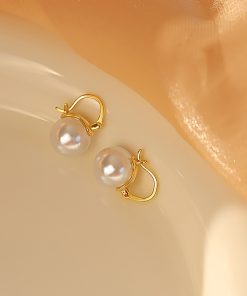 Trendy Pearl Earrings for Women, 2025 Stylish Lightweight Ear Clips, High-End Luxury Accessories, Chic Fashion Jewelry