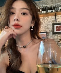 Trendy Pearl Heart Tassel Earrings - 2025 High-End Quality Fashion Accessories for a Chic Look