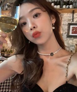 Trendy Pearl Heart Tassel Earrings - 2025 High-End Quality Fashion Accessories for a Chic Look