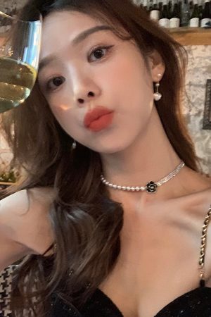 Trendy Pearl Heart Tassel Earrings - 2025 High-End Quality Fashion Accessories for a Chic Look