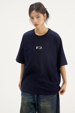 Trendy Printed Heavyweight Cotton Short Sleeve T-Shirt - Casual Basic Tee for Everyday Wear