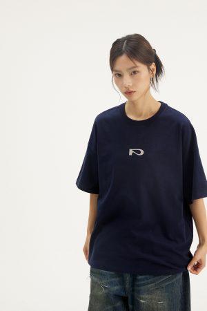 Trendy Printed Heavyweight Cotton Short Sleeve T-Shirt - Casual Basic Tee for Everyday Wear
