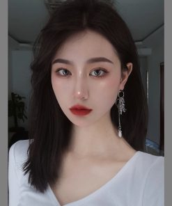 Trendy Retro Dark Style Flowing Rabbit S925 Silver Needle Earrings - Cool Minimalist Personality Jewelry