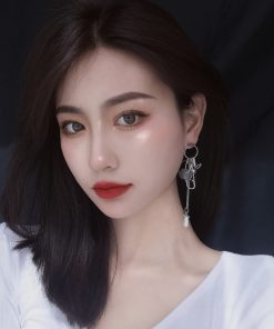 Trendy Retro Dark Style Flowing Rabbit S925 Silver Needle Earrings - Cool Minimalist Personality Jewelry