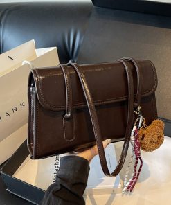 Trendy Retro Women's Underarm Tote Bag 2025 - High-End Versatile Small Square Shoulder Bag for Spring and Summer Fashion