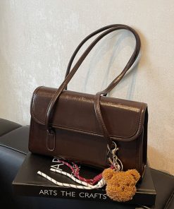 Trendy Retro Women's Underarm Tote Bag 2025 - High-End Versatile Small Square Shoulder Bag for Spring and Summer Fashion