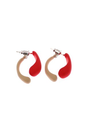 Trendy Reversible Sweetheart Candy Color Metal Spray Paint Stud Earrings Dangle Accessories for Spring/Summer 2025 Fashion