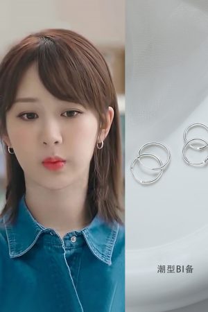 Trendy Round Hoop Earrings for Women - 2025 New Small Circle Design, Simple Niche Ear Clips, Fashionable Jewelry Accessory