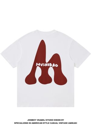Trendy Short Sleeve T-Shirt for Men - 2025 Summer American Hip-Hop Street Style Cool Couple Tee
