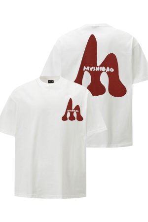 Trendy Short Sleeve T-Shirt for Men - 2025 Summer American Hip-Hop Street Style Cool Couple Tee