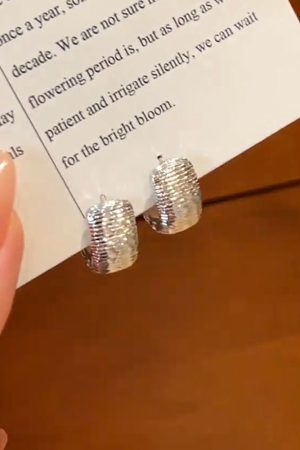 Trendy Silver Atmosphere Earrings â€“ Versatile Fashion Jewelry for All Seasons, Stylish Design for Modern Women