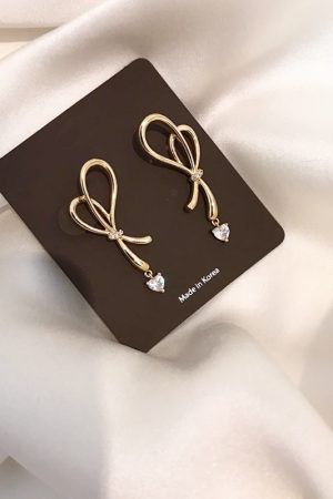 Trendy Silver Needle Bow Pearl Stud Earrings - High-End 2025 Fashion, Internet Celebrity Style Women's Accessories