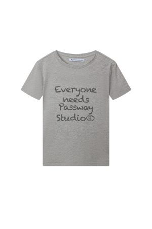 Trendy Slim Fit Crayon Slogan Crop Top T-Shirt for Women, Figure-Flattering Short Sleeve, Y2K Style, Casual Chic Fashion