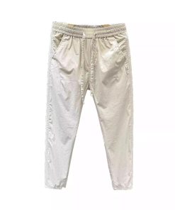 Trendy Slim-Fit Nine-Point Pants for Men - Casual Summer Straight Design, Korean Style, Versatile High-End Fashion