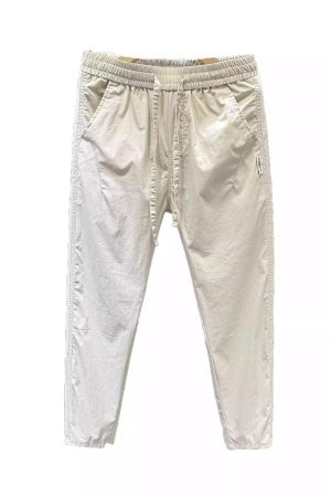 Trendy Slim-Fit Nine-Point Pants for Men - Casual Summer Straight Design, Korean Style, Versatile High-End Fashion