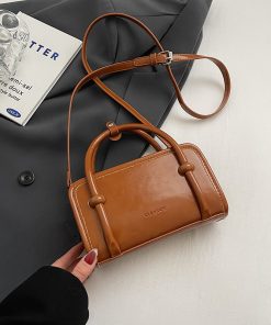 Trendy Small Square Crossbody Bag for Women - 2025 Korean Style Textured Casual Shoulder Bag