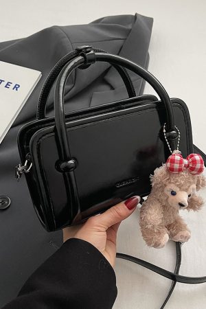 Trendy Small Square Crossbody Bag for Women - 2025 Korean Style Textured Casual Shoulder Bag