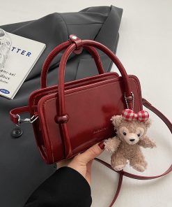 Trendy Small Square Crossbody Bag for Women - 2025 Korean Style Textured Casual Shoulder Bag