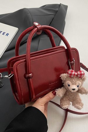Trendy Small Square Crossbody Bag for Women - 2025 Korean Style Textured Casual Shoulder Bag