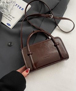 Trendy Small Square Crossbody Bag for Women - 2025 Korean Style Textured Casual Shoulder Bag