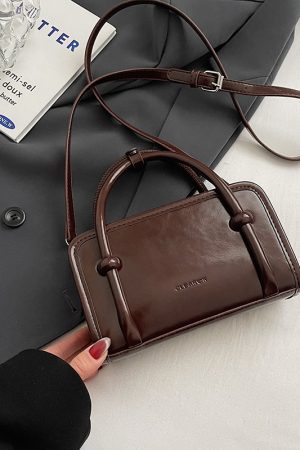 Trendy Small Square Crossbody Bag for Women - 2025 Korean Style Textured Casual Shoulder Bag
