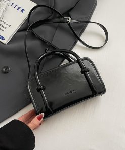 Trendy Small Square Crossbody Bag for Women - 2025 Korean Style Textured Casual Shoulder Bag