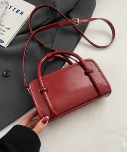 Trendy Small Square Crossbody Bag for Women - 2025 Korean Style Textured Casual Shoulder Bag