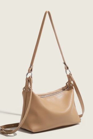 Trendy Soft Leather Underarm Baguette Bag for Women - Versatile Shoulder & Crossbody Style - 2025 Fashion Must-Have