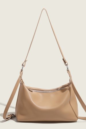 Trendy Soft Leather Underarm Baguette Bag for Women - Versatile Shoulder & Crossbody Style - 2025 Fashion Must-Have
