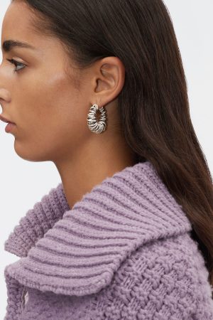 Trendy Spiral Hollow Wrapped Round Ring Ear Clip Earrings in Gold and Silver - European American Style, Retro Spring Fashion