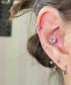 Trendy Star Rear Hanging Earrings for Women - Unique High-Quality Accessories for 2025 Fashion