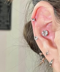 Trendy Star Rear Hanging Earrings for Women - Unique High-Quality Accessories for 2025 Fashion