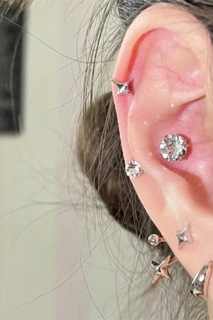 Trendy Star Rear Hanging Earrings for Women - Unique High-Quality Accessories for 2025 Fashion