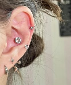 Trendy Star Rear Hanging Earrings for Women - Unique High-Quality Accessories for 2025 Fashion