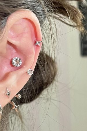 Trendy Star Rear Hanging Earrings for Women - Unique High-Quality Accessories for 2025 Fashion