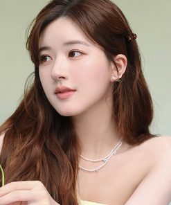 Trendy Tulip Pearl Earrings for Women - 2025 High-End Niche Design, Inspired by Zhao Lusi Style