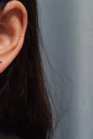 Trendy Unisex Hip-Hop Checkmark Claw Earrings for Men and Women - Stylish Niche Accessories for Fashion Lovers