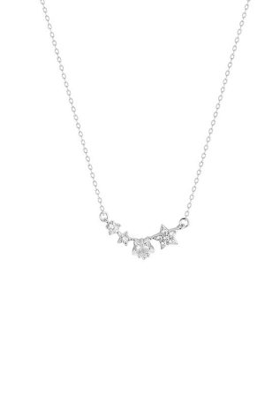 Trendy Wishing Star Necklace for Women - Exquisite Light Luxury Collarbone Chain, 2025 High-End Niche Design